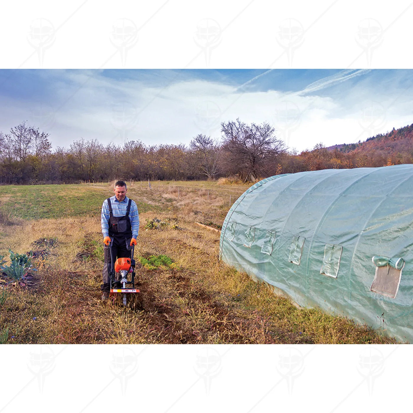 БЕНЗИНОВА МИНИ МОТОФРЕЗА 2.2KW PREMIUM